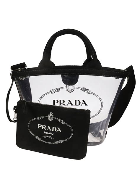 Prada Prada Clear Logo Tote Black 10831152 Italist