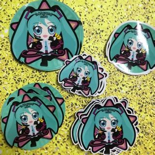 Hatsune Miku Vocaloid Fandom Chibi Holographic Sticker Vinyl Sticker