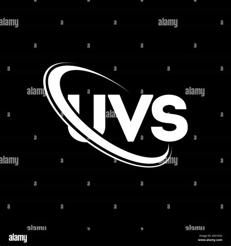 uvs logo design black  white stock  images alamy