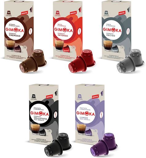 Gimoka Coffee Capsules Nespresso Compatible Coffee Pods Variety