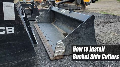 How To Install Skid Steer Bucket Side Cutters Youtube