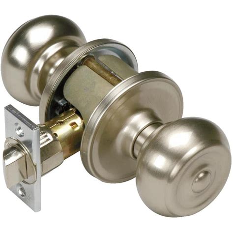 Weiser Lock Satin Nickel Phoenix Passage Door Knobset Home Hardware