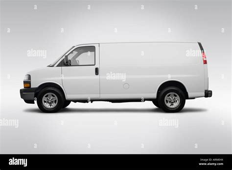 2008 Chevrolet Express Cargo 1500 In White Drivers Side Profile Stock