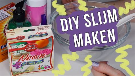 Diy Zelf Slime Maken Slijm Met Lenzenvloeistof Beautygloss Youtube