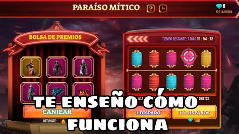 COMO FUNCIONA EL EVENTO PARAÍSO MÍTICO DE FREE FIRE CUANTOS DIAMANTES