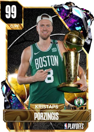 Nba 2k25 2kdb Myteam Nba 2k Custom Card Kristaps Porzingis By Noskill