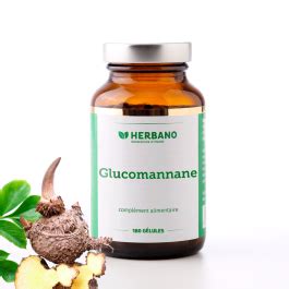 Glucomannane en gélules par 180 Herbano