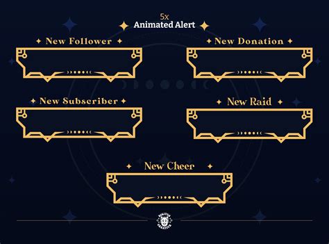 FREE ANIMATED OVERLAY - CELESTIAL NIGHT STREAM PACKAGE :: Behance
