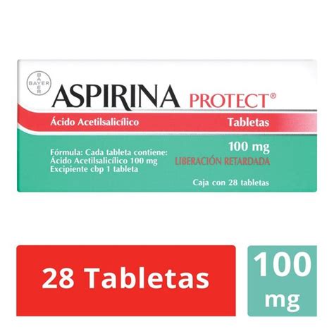 Aspirina Protect 100mg 28 Tab Farma Leal