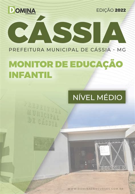 Apostila Pref Cássia Mg 2022 Monitor Educação Infantil