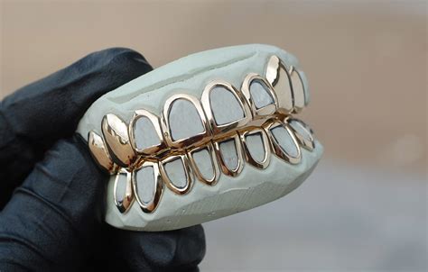 Custom Yellow Gold Open Face Solid K Grillz Buy Teeth Grillz Online