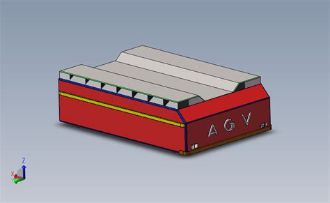 背托式agv智能运载机器人solidworks 2012模型图纸下载 懒石网