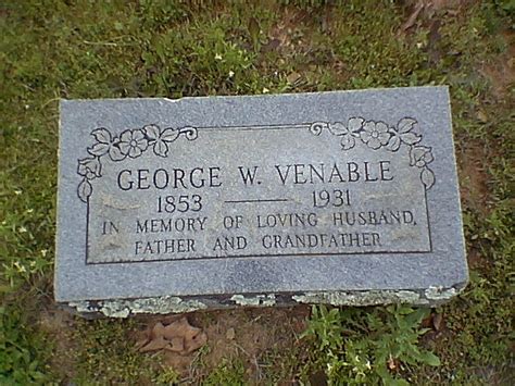 George Washington Venable 1853 1931 Find A Grave Memorial
