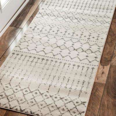 Nuloom Blythe Modern Moroccan Trellis Ft X Ft Gray Runner Rug