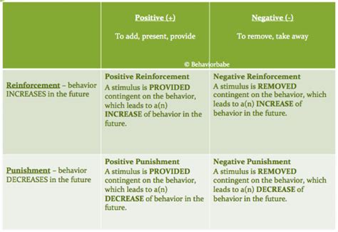 Positive and Negative Reinforcement in the Classroom