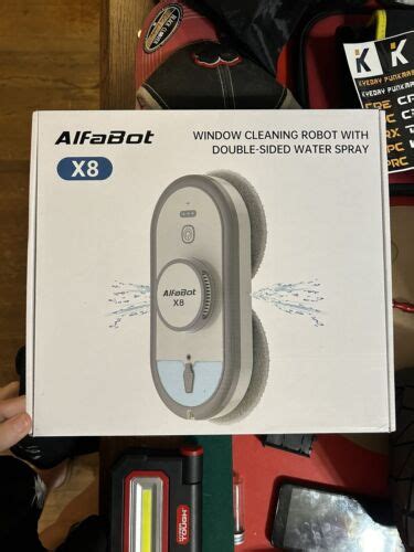 Alfabot Window Cleaning Robot With Dual Water Spray X8 Robot Window Cleaner Ebay