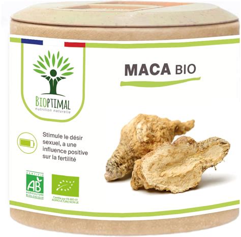 Maca Bio Compl Ment Alimentaire Bioptimal Superaliment Poudre