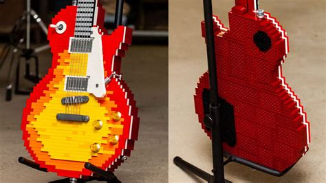 Behold The Lego Les Paul A Stunning Full Sized Recreation Of A Classic ‘burst Guitar World