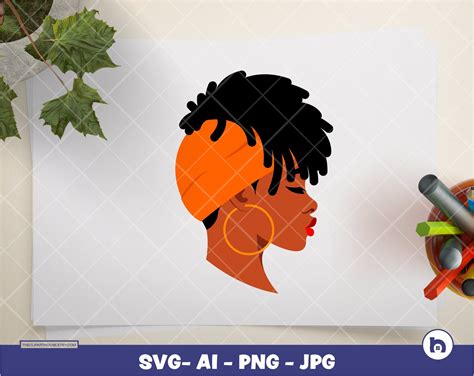 Black Woman 3 Digital Svg Dxf Eps Png  Instant Download Cricut Svg