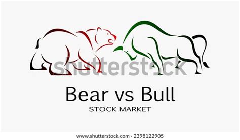 Vector Bull Bear Symbols Stock Market Stock Vector (Royalty Free ...