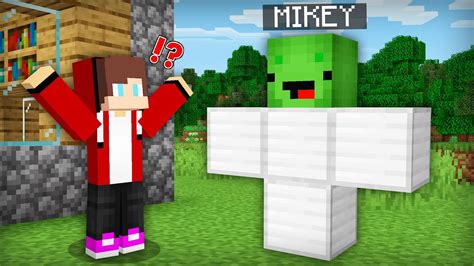 Jj Spawned Mikey Golem In Minecraft Challenge Maizen Mazien Mizen