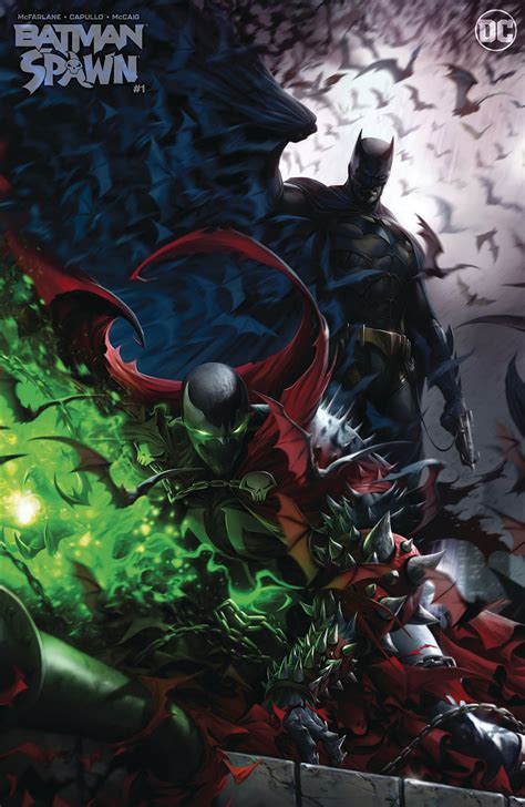 Batman Spawn 1 One Shot Cover Z E DF Francesco Mattina Variant Cover