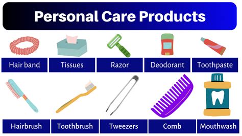 List of Personal Care Products - GrammarVocab