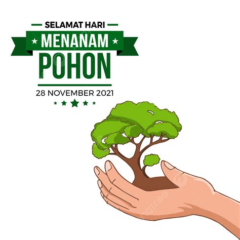 Gambar Menulis Seni Hari Menanam Pohon Indonesia Hari Menanam Pohon