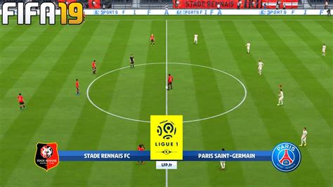 Fifa 19 Rennes Vs Paris Saint Germain Ligue 1 Full Match And Gameplay Youtube