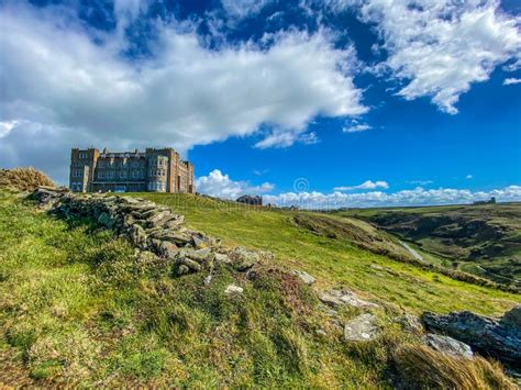 Cornwall Camelot Castle View on Sunny Day Stock Photo - Image of ...