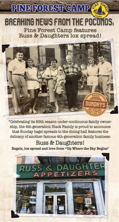 Sunday Special: Russ & Daughters! - Pine Forest Camp