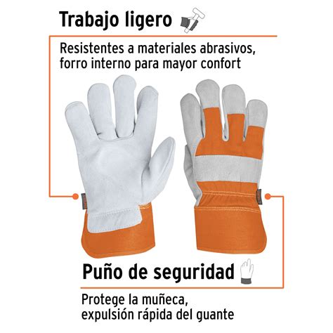 Guantes De Carnaza Y Loneta Unitalla Truper Gu Mundo