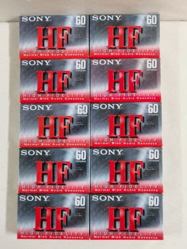 Sony Hf Blank Audio Cassette Tape Normal Bias C Hfl Factory