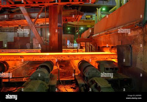 Hot Rolling Mill Workshop At Metal Steel Production Stock Photo Alamy