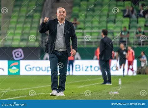 Ferencvaros Coach Stanislav Cherchesov With The Hungarian League