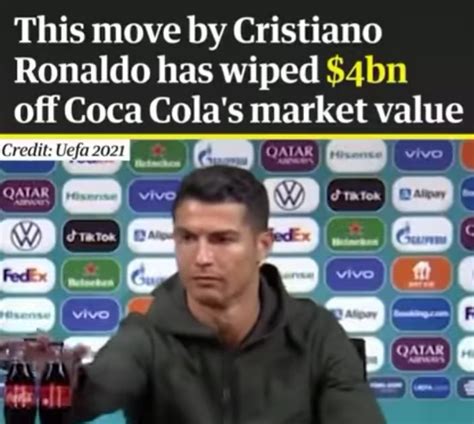 Cristiano Ronaldo Rejects Cocacola At Euro2021 Ckn News