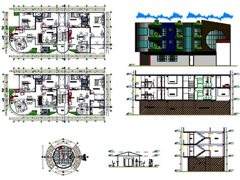 Vivienda Departamento En Autocad Descargar Cad Kb Bibliocad