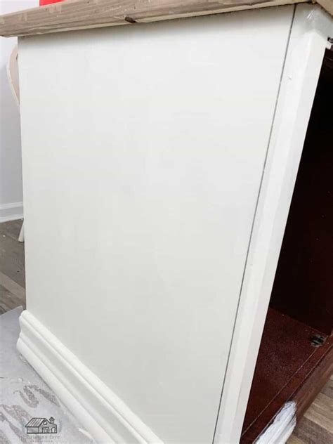 Repurposed Television Armoire Cabinet Into A Sideboard And Painted White