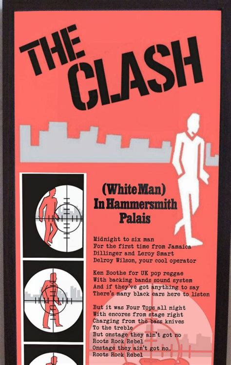 The Clash Poster With Instructions For How To Use It In An Advertisement