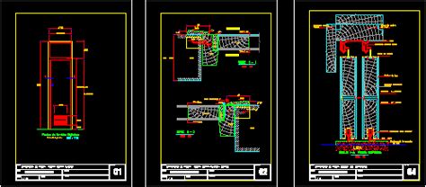 Puerta Contraplacada Corrediza Y De Abrir En DWG Librería CAD