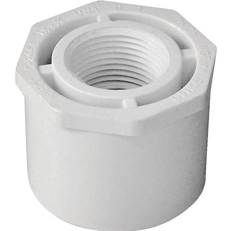 Lasco Reducing Bushing X In Spigot X Fnpt Pvc White Sch