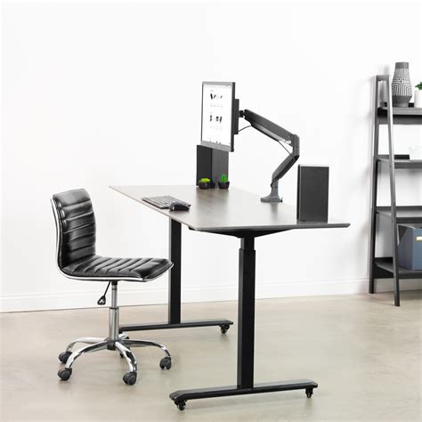 Aluminum Single Monitor Stand Desk Mount w/ Gas Spring Arm Fits up to ...