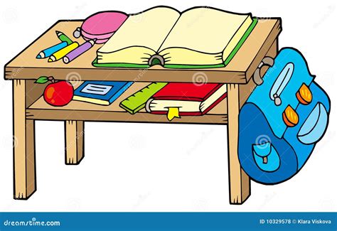 School Table Stock Vector Illustration Of Classroom 10329578