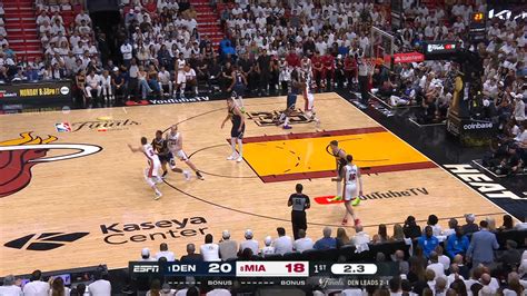 Last Second Field Goal Nuggets Heat Nba Official