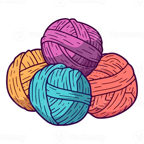 Yarn Ball Skein Of Yarn For Knitting Illustration Balls Of Knitting