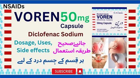 Voren Capsule Diclofenac Sodium Drug Class Composition Uses