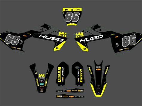 Kit déco 100 Perso Husqvarna TC FC FS 2016 2018 Kitdeco moto fr