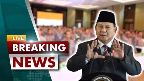 🔴 Breaking News Menhan Ri Prabowo Menjadi Pembicara Di Dialog Kebangsaan Sespim Lemdiklat Polri