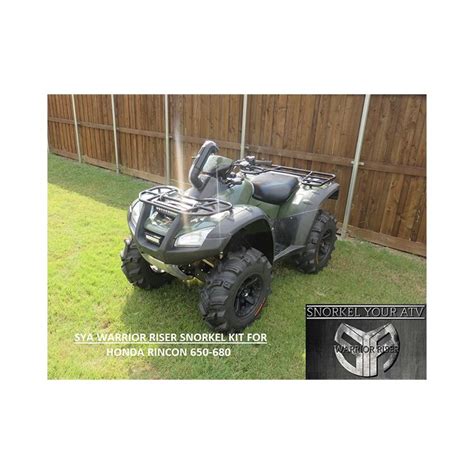 Snorkel Your Atv Warrior Riser Snorkel Kit Honda Rincon