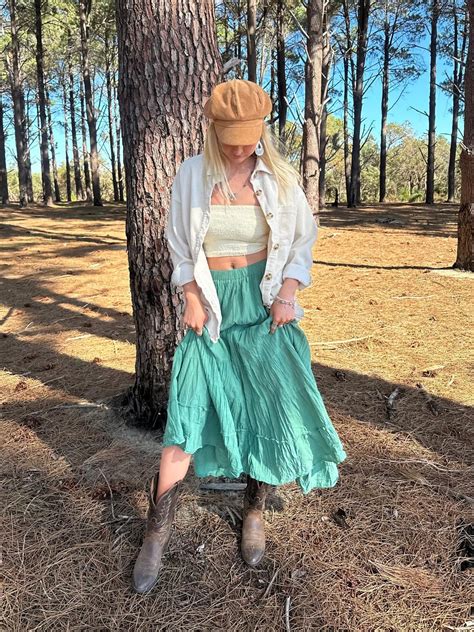 SKIRT NN NORA SAGE GREEN Naked Gypsy